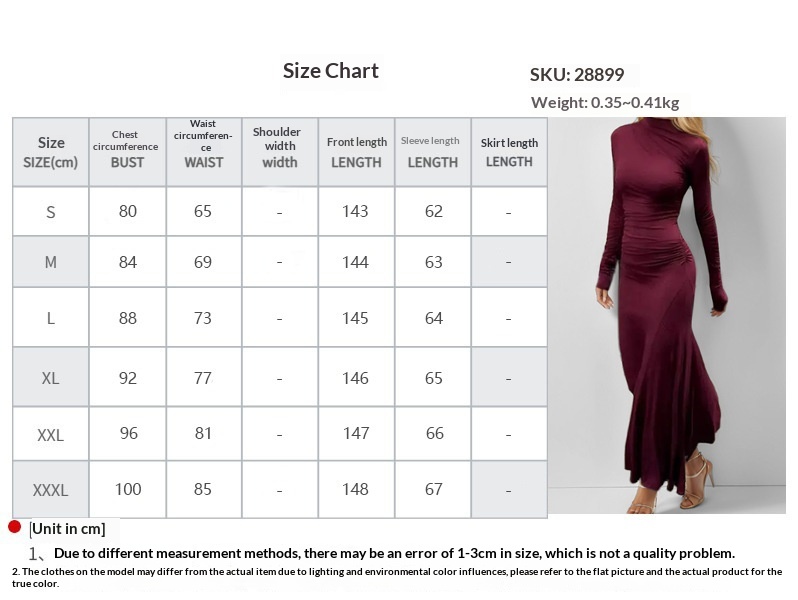 Damen Elegant Langarm Bodycon Kleid Für Plus Size Anlässe_voghion.com