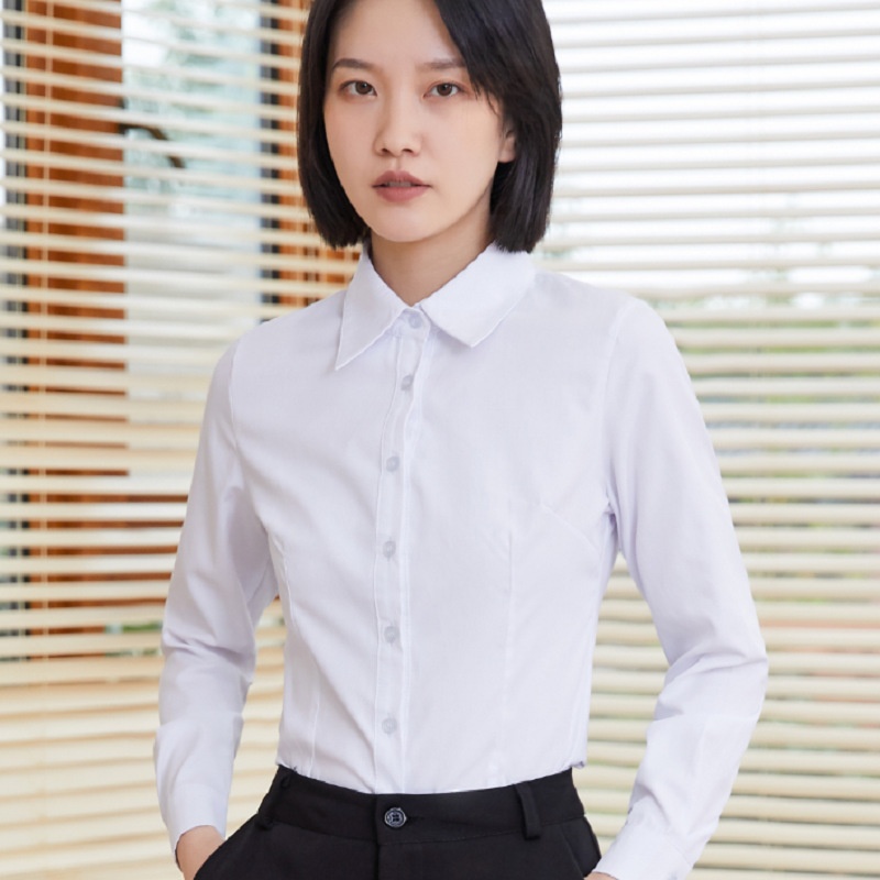Direct From The Manufacturer: New Spring-summer Women's Long-sleeve Professional Blouses, Plus-size Formal White Shirts_voghion.com