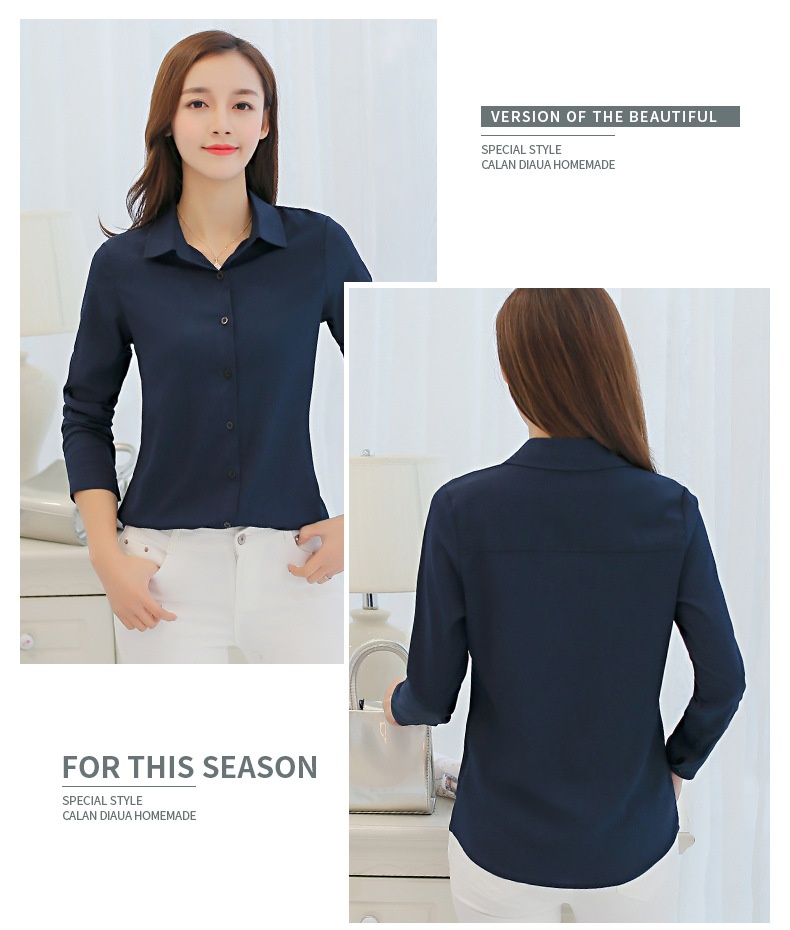 Damen Bluse Langarm Slim Fit Modisch Versatil Casual Hemd Damen_voghion.com