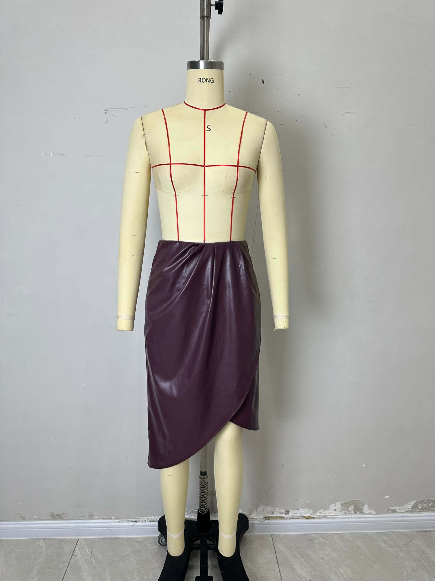 Dames rok met hoge taille en slanke pasvorm plus size_voghion.com