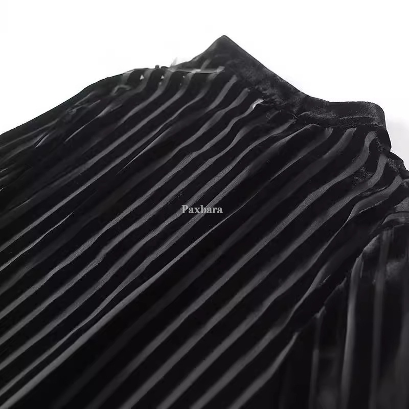 Camicia in velluto a righe semitrasparente da donna, nuova collezione primavera 2024, stile europeo e americano, 9390109_voghion.com