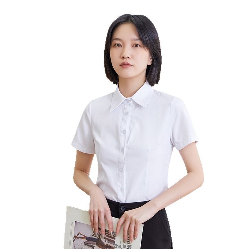Direct From The Manufacturer: New Spring-summer Women's Long-sleeve Professional Blouses, Plus-size Formal White Shirts_voghion.com