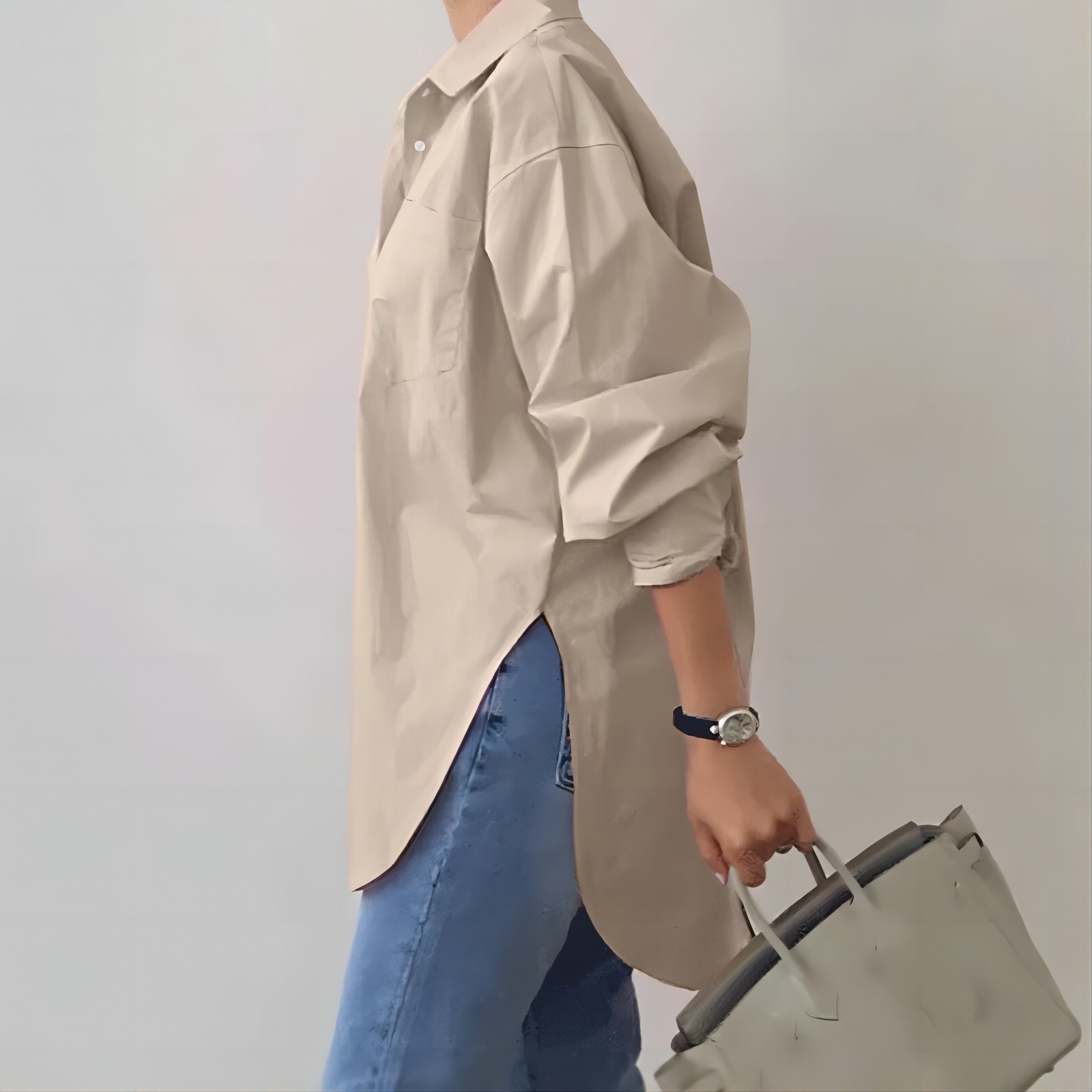 Camicia elegante da donna con colletto e maniche lunghe ufficio_voghion.com