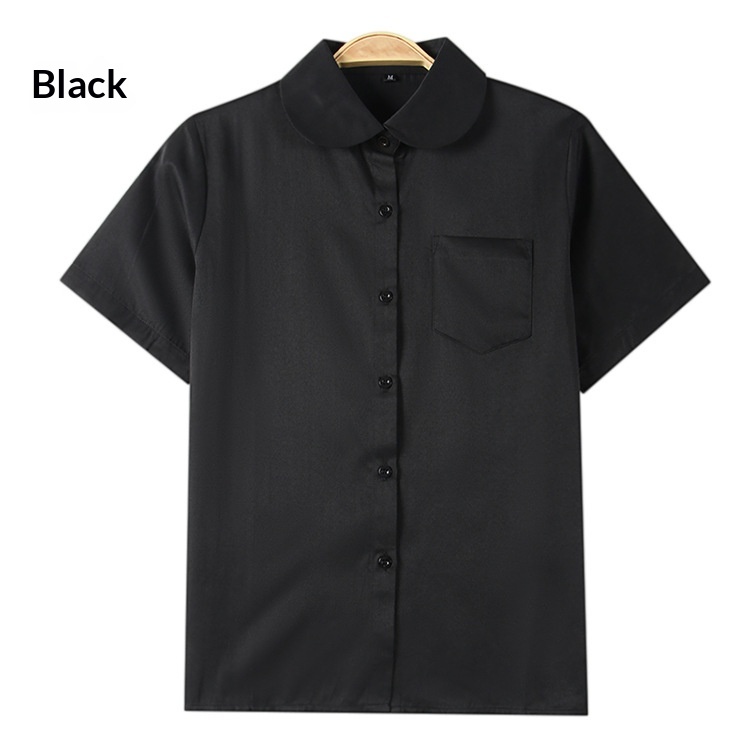 Camicia giapponese jk uniforme scolastica collo rotondo maniche_voghion.com