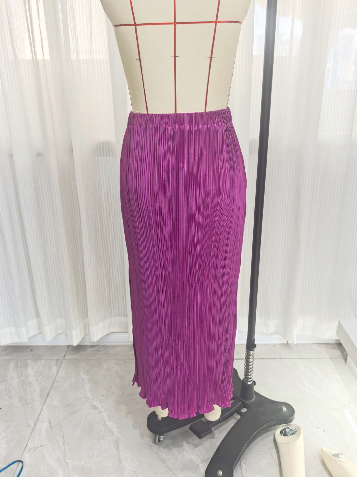 Women's High-waisted Skirt Elegant Summer Plus Size Skirt_voghion.com