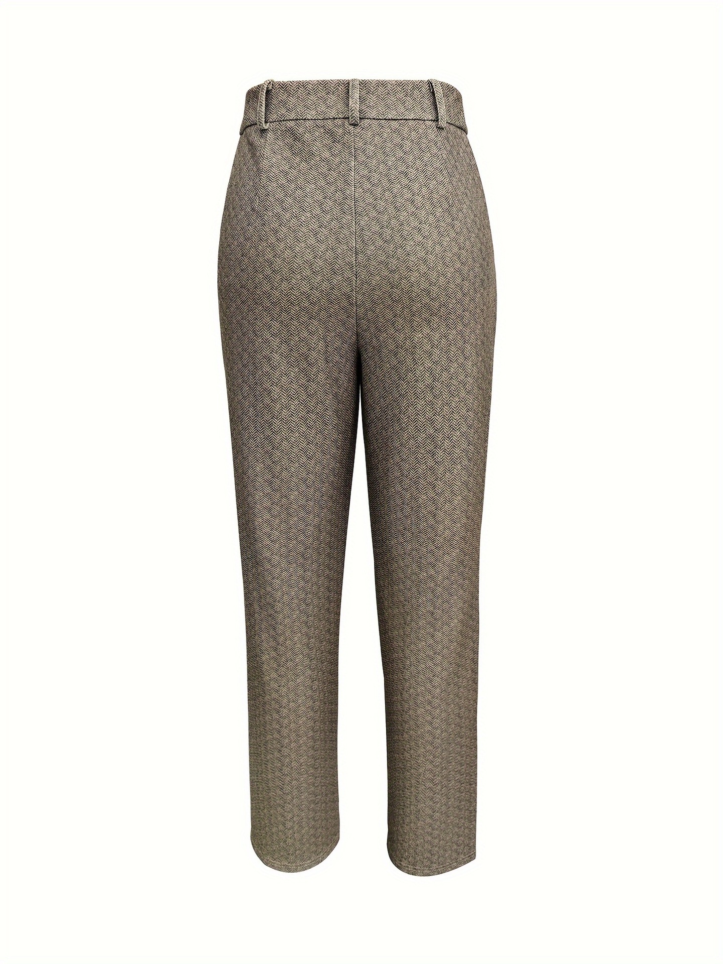 Exportation de mode féminine vers l'Europe et l'Amérique : pantalons droits slim stretch en maille, pantalons de ville pour femmes._voghion.com