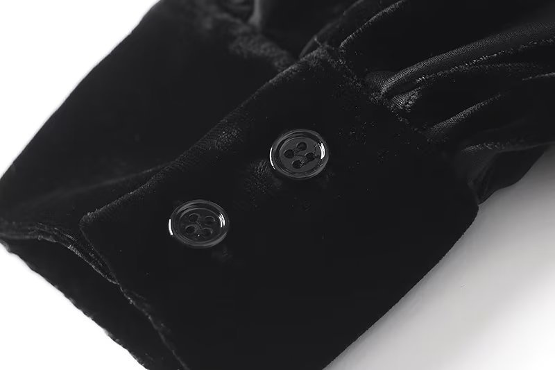 Camicia donna in velluto a righe semitrasparente elegante_voghion.com