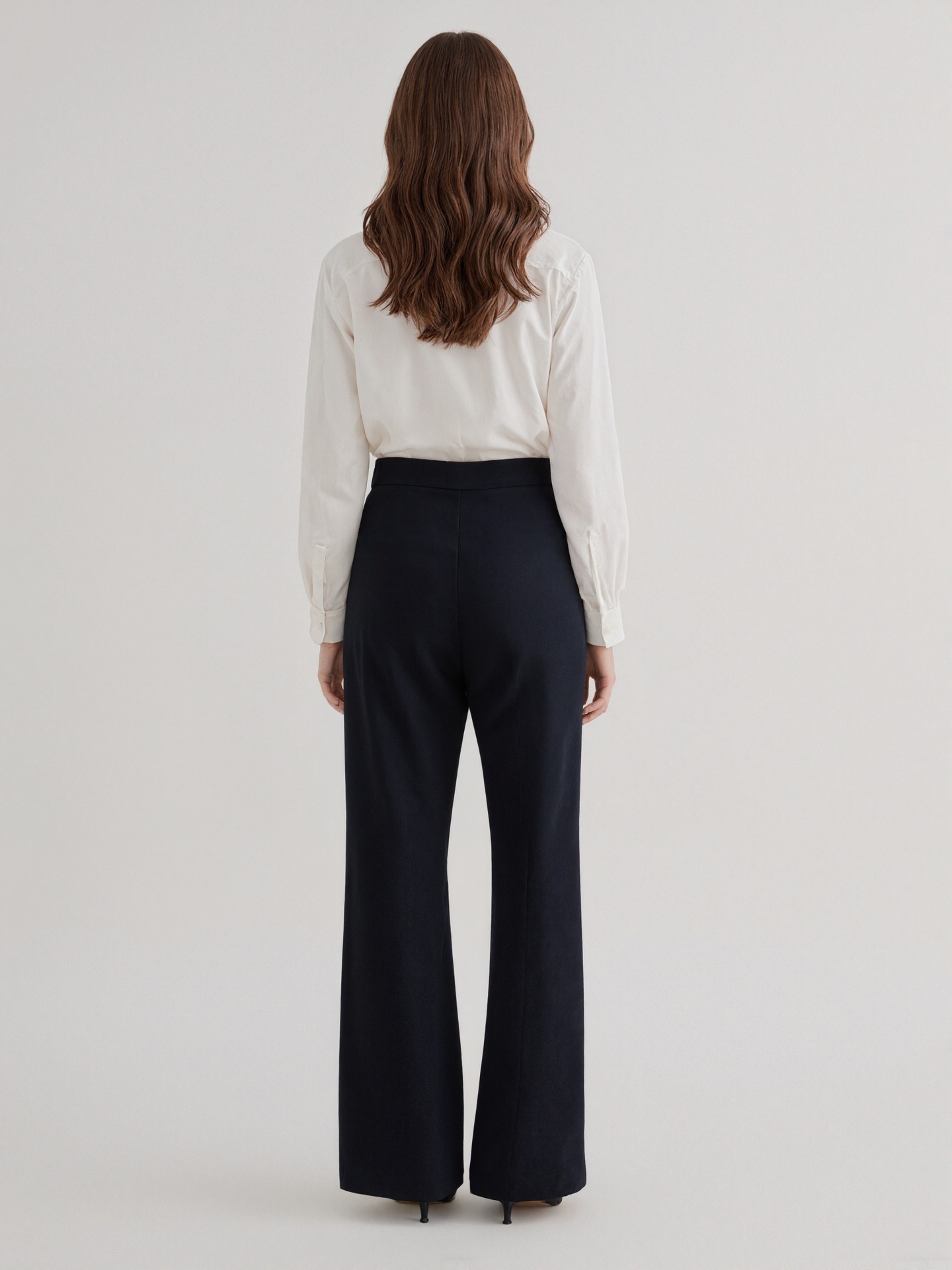 European American Cross-border Women's Trousers, Elegant And Versatile For Commuting, With An Irregular Waist Design,_voghion.com