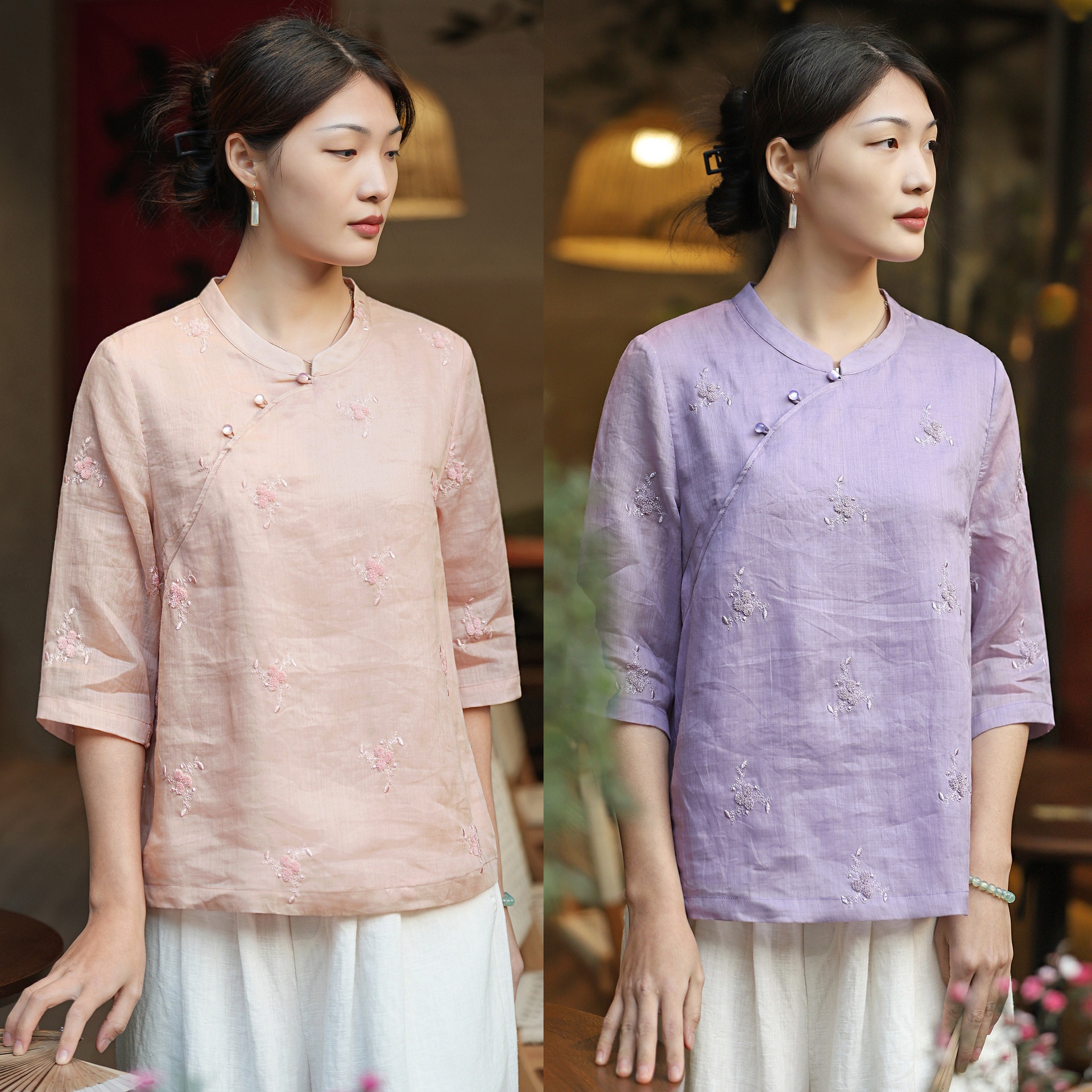 Original High-end Ramie Women's Clothing With Sophisticated Feel, Featuring Elaborate Three-dimensional Embroidery, New_voghion.com