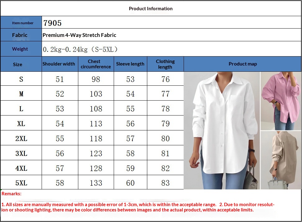 Camicia elegante da donna con colletto e maniche lunghe ufficio_voghion.com