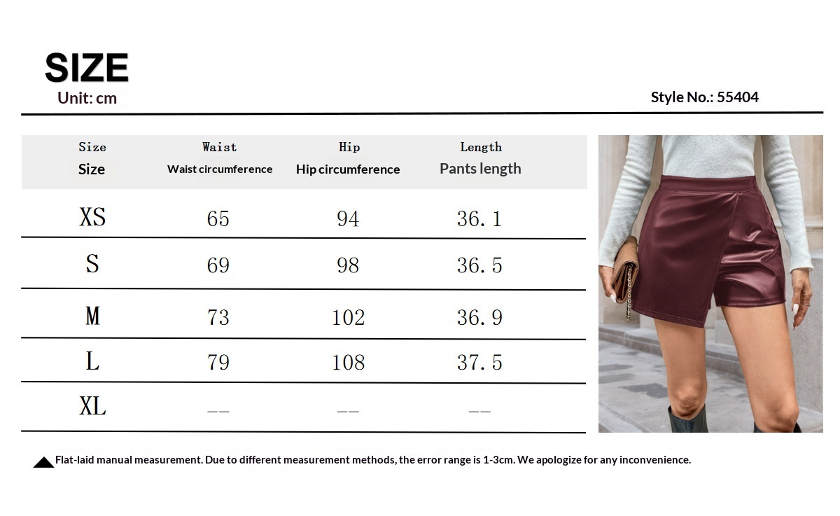 High-waisted Pu Leather Skirt For Women Irregular Fashion Style_voghion.com