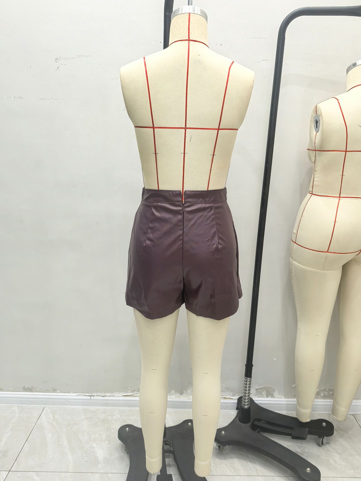 High-waisted Pu Leather Skirt For Women Irregular Fashion Style_voghion.com