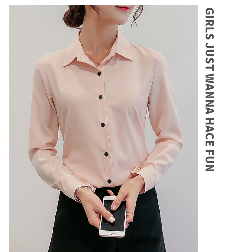 Damen Bluse Langarm Slim Fit Modisch Versatil Casual Hemd Damen_voghion.com