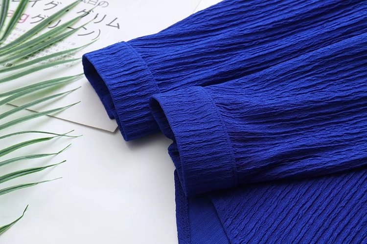 Elegante Damen Langarmbluse Aus Knitterstoff Für Den Alltag_voghion.com