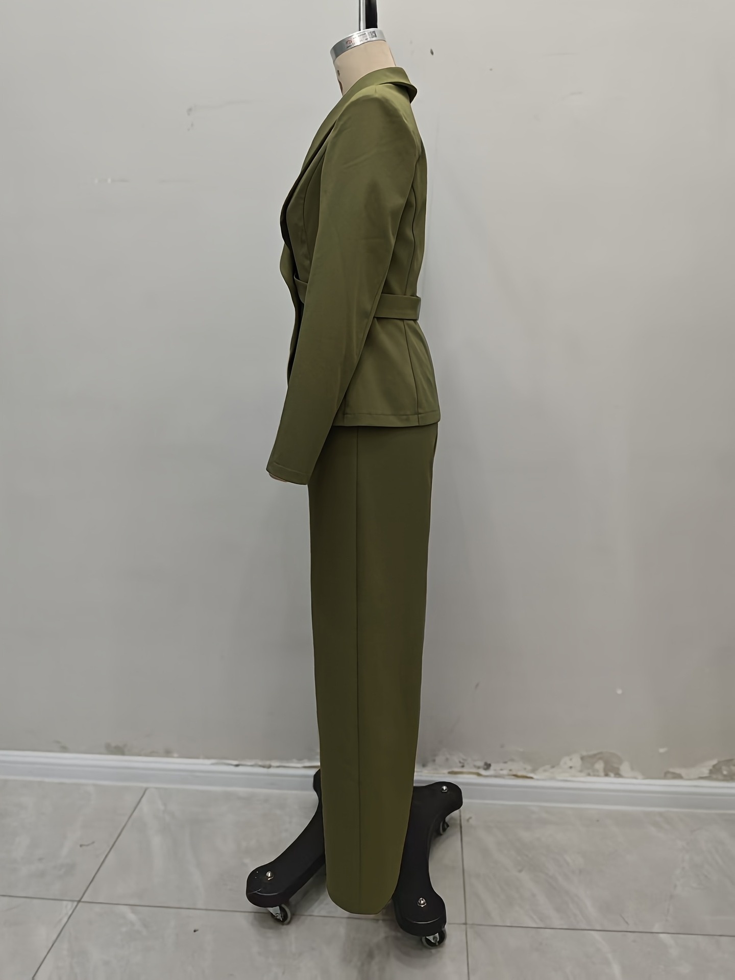 Fato de senhora blazer elegante de manga comprida executivo_voghion.com