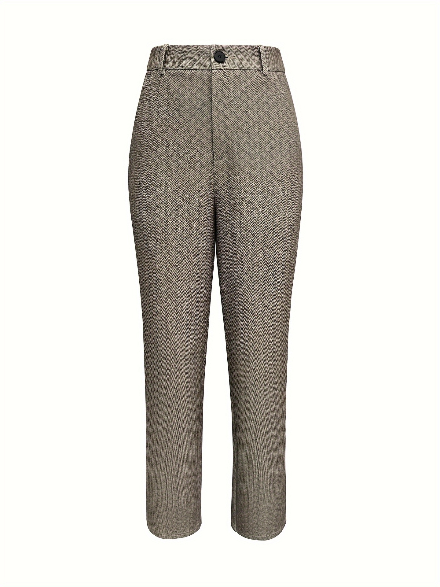 Exportation de mode féminine vers l'Europe et l'Amérique : pantalons droits slim stretch en maille, pantalons de ville pour femmes._voghion.com