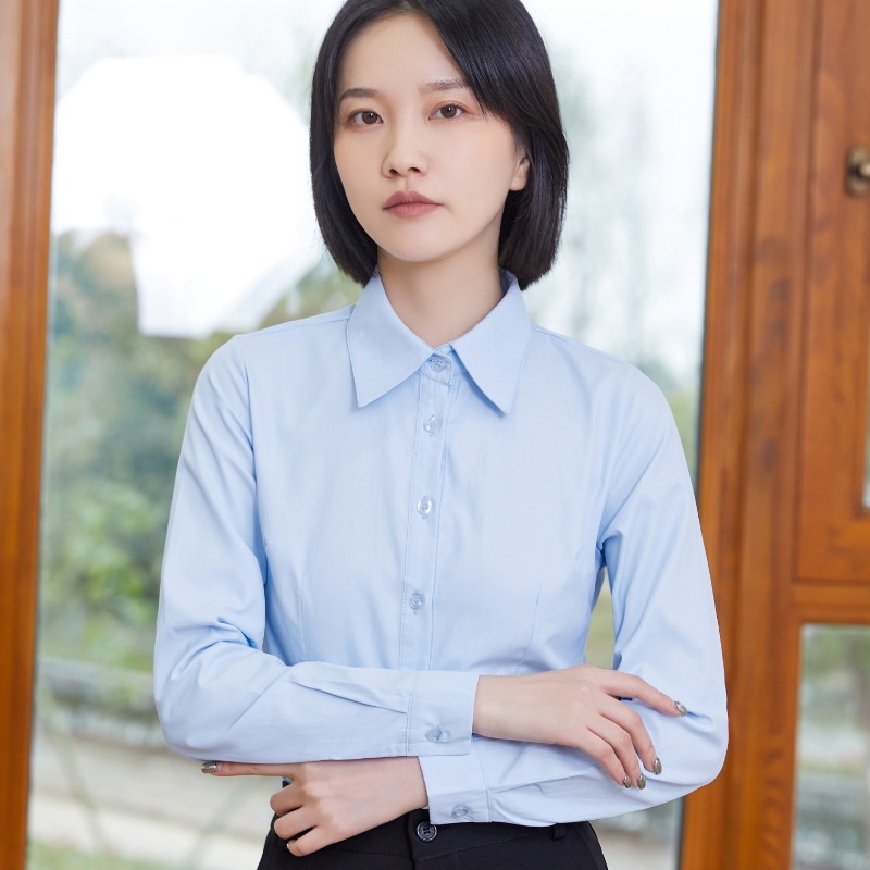 Direct From The Manufacturer: New Spring-summer Women's Long-sleeve Professional Blouses, Plus-size Formal White Shirts_voghion.com