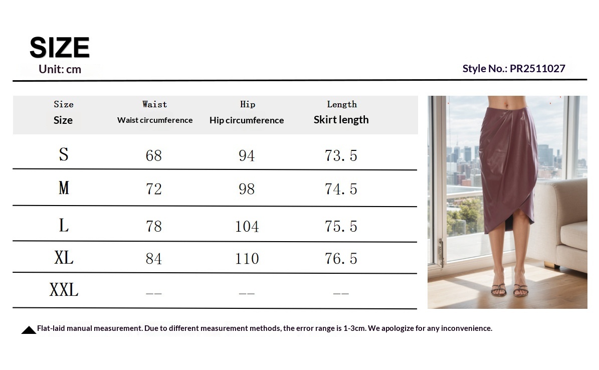 Dames rok met hoge taille en slanke pasvorm plus size_voghion.com