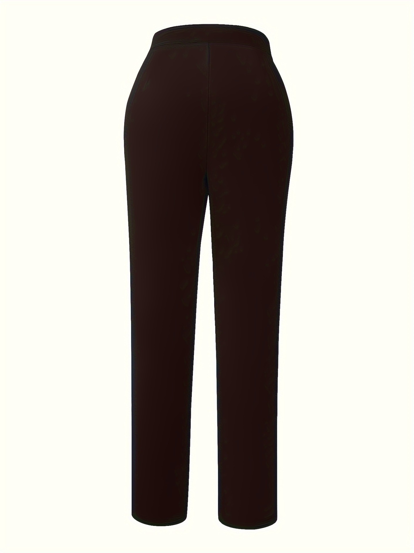 European American Cross-border Women's Trousers, Elegant And Versatile For Commuting, With An Irregular Waist Design,_voghion.com