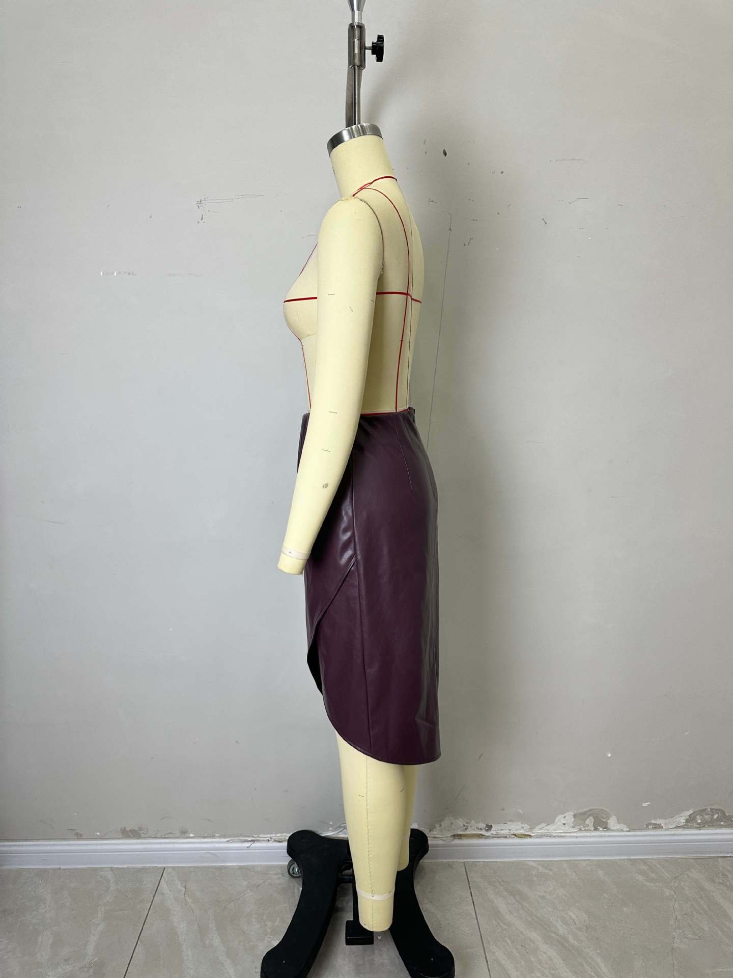 Dames rok met hoge taille en slanke pasvorm plus size_voghion.com