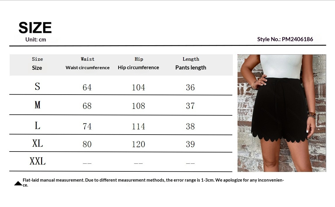 Short en dentelle ondulée décontractée, style européen et américain, polyvalent pour l'été, avec cordon de serrage, jambes larges et légèrement élastique_voghion.com