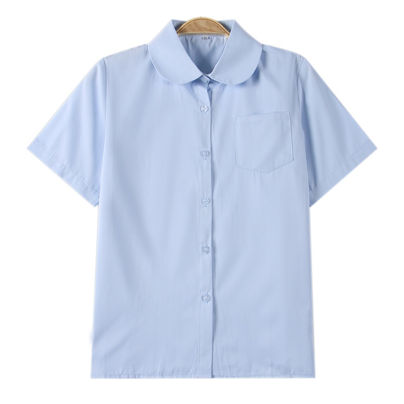 Disponibile all'ingrosso direttamente dal produttore: uniforme scolastica giapponese per studenti delle scuole medie (JK) con scollo rotondo e maniche corte._voghion.com