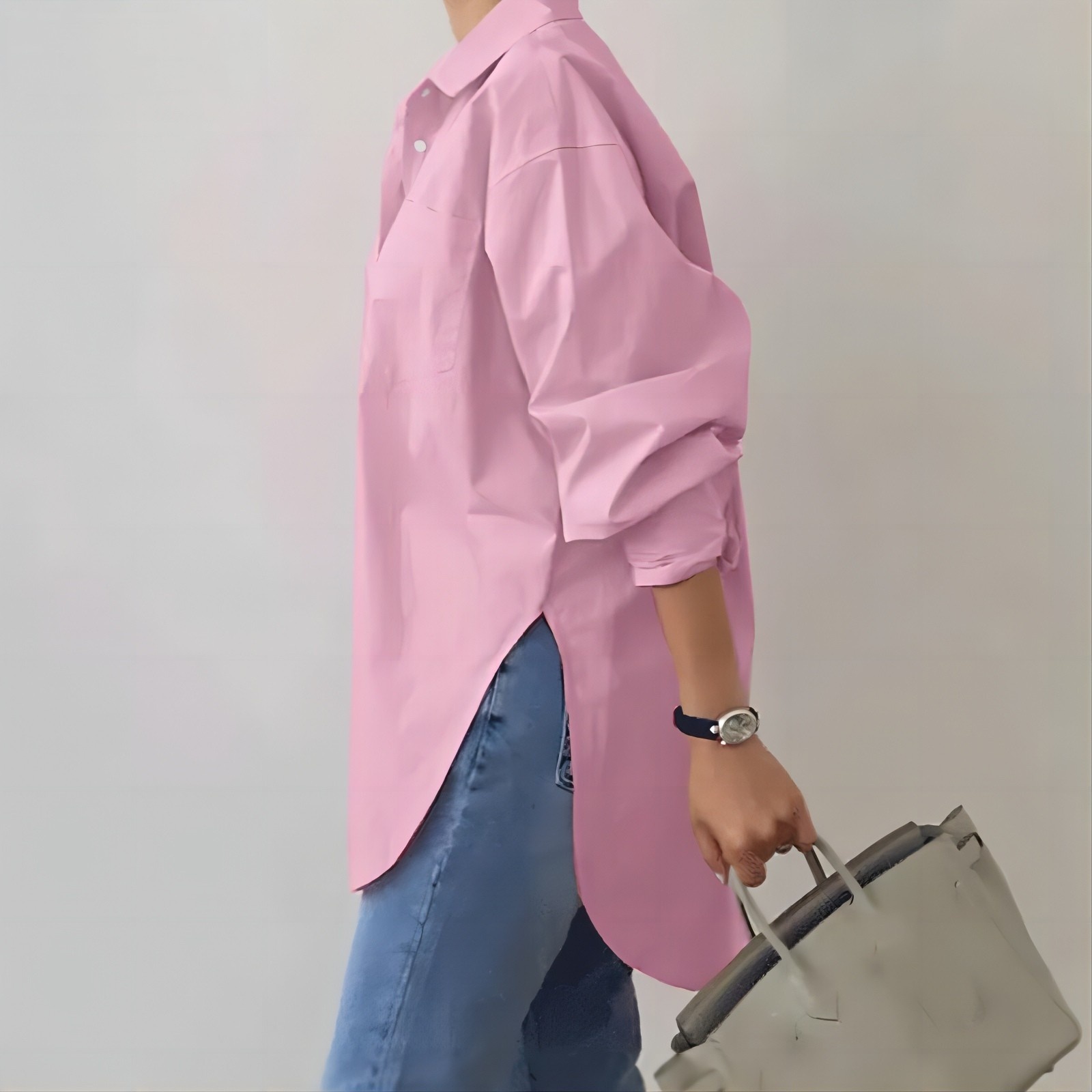 Camicia elegante da donna con colletto e maniche lunghe ufficio_voghion.com