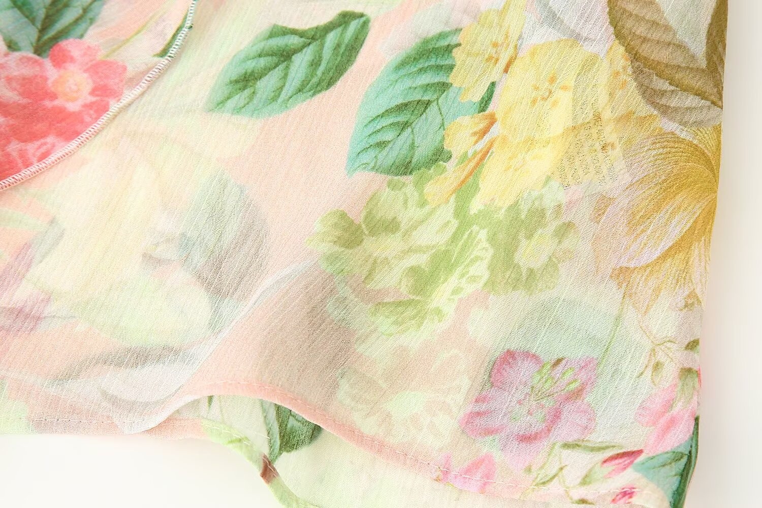 Blumenprint Damen Bluse Mit Lagen-optik Elegantes Langarmshirt_voghion.com