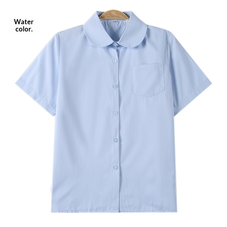 Camicia giapponese jk uniforme scolastica collo rotondo maniche_voghion.com