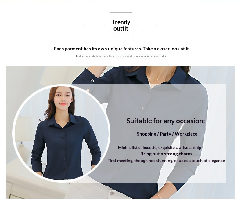 Damen Bluse Langarm Slim Fit Modisch Versatil Casual Hemd Damen_voghion.com
