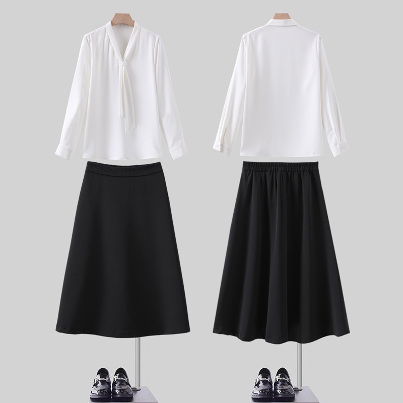 Camicia donna in chiffon stile coreano blusa elegante manica lunga_voghion.com