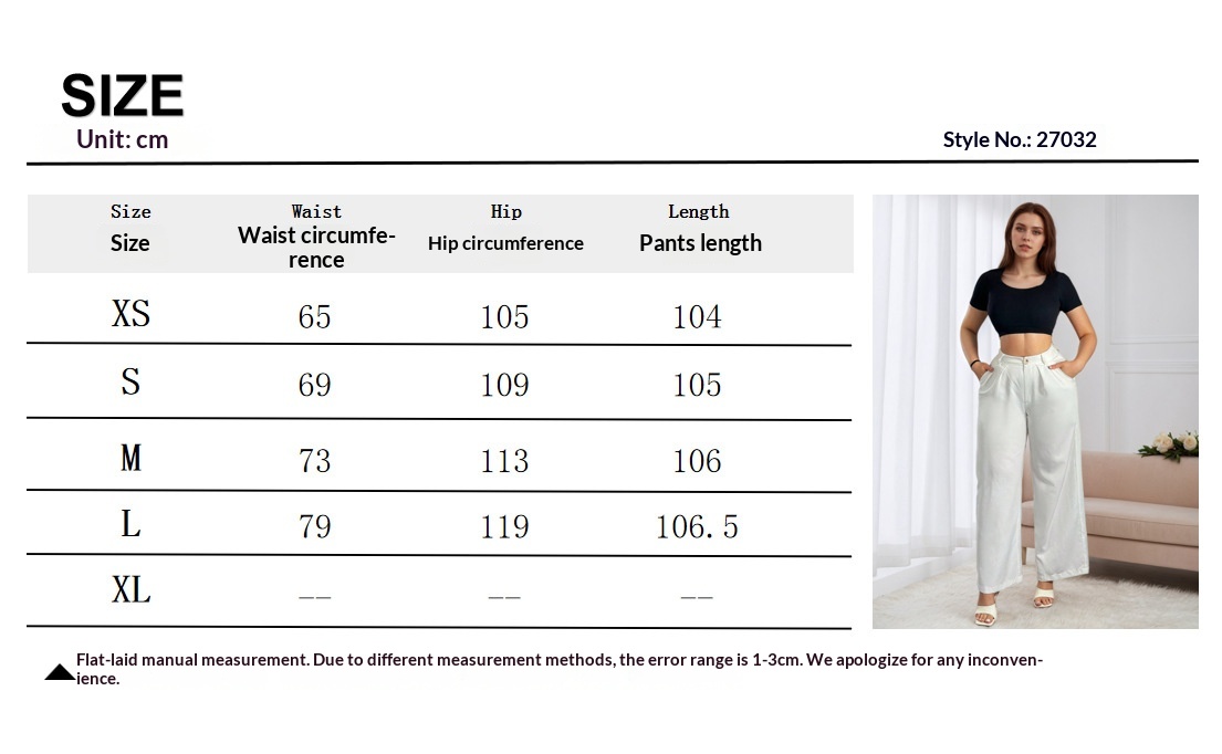 Women's High Waisted Wide Leg Pants Solid Colour Drapey Trousers_voghion.com