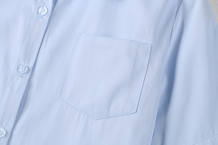 Camicia giapponese jk uniforme scolastica collo rotondo maniche_voghion.com