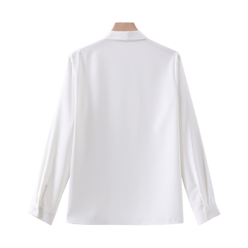 Camicia donna in chiffon stile coreano blusa elegante manica lunga_voghion.com