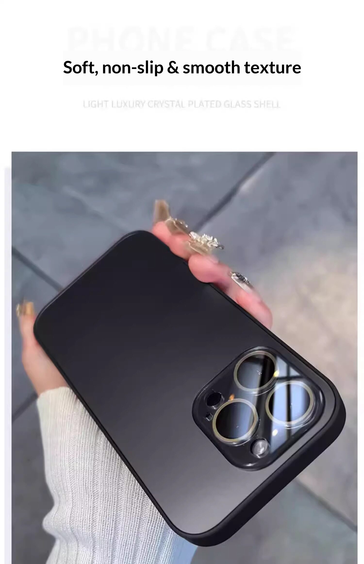 Ag Matte Phone Case For Iphone 16 Pro Max With Lens Protector_voghion.com