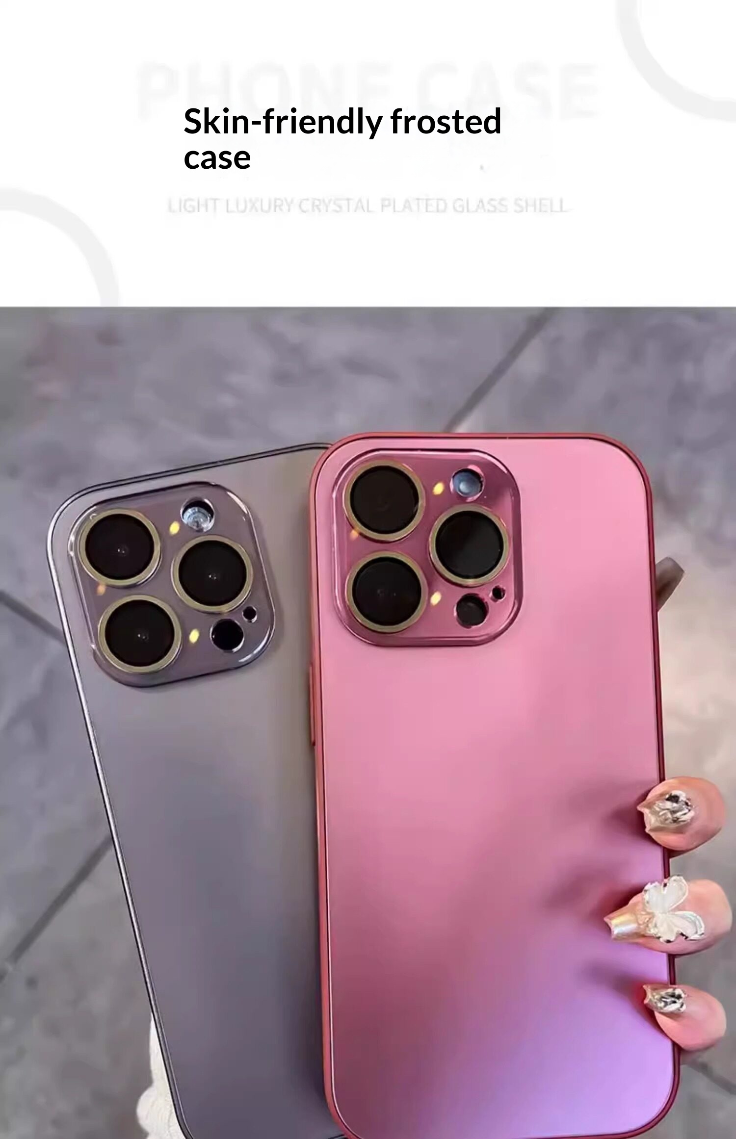 Ag Matte Phone Case For Iphone 16 Pro Max With Lens Protector_voghion.com