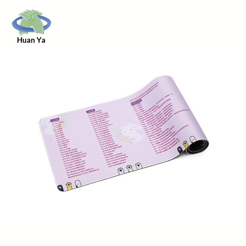 Tapis de souris extra-large personnalisé avec touches de raccourci, tapis de bureau à verrouillage de bord pour clavier, idéal pour le bureau, les jeux et les études_voghion.com