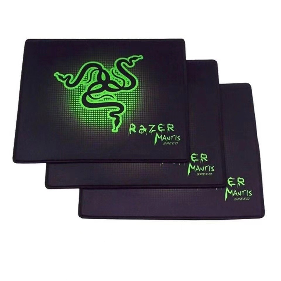 Precision Sealed Edge Durable Mouse Pad Rubber Non-Slip Plaid Green Snake Electric Gaming Thickened Internet Cafe Office_voghion.com