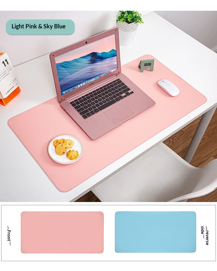 Tapis de souris en cuir double face, extra-large, résistant à la saleté et imperméable, vendu directement du fabricant._voghion.com