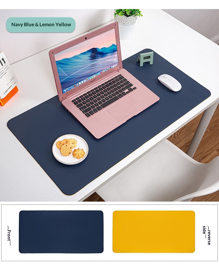 Tapis de souris en cuir double face, extra-large, résistant à la saleté et imperméable, vendu directement du fabricant._voghion.com