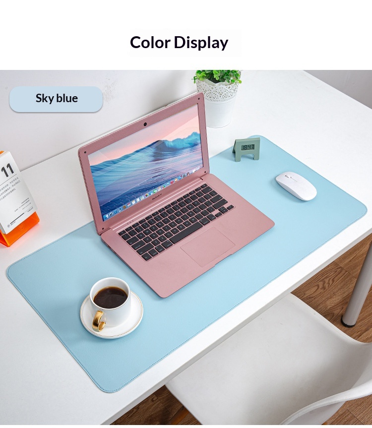 Tapis de souris en cuir double face, extra-large, résistant à la saleté et imperméable, vendu directement du fabricant._voghion.com