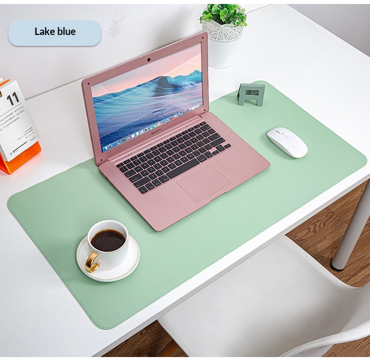 Tapis de souris en cuir double face, extra-large, résistant à la saleté et imperméable, vendu directement du fabricant._voghion.com