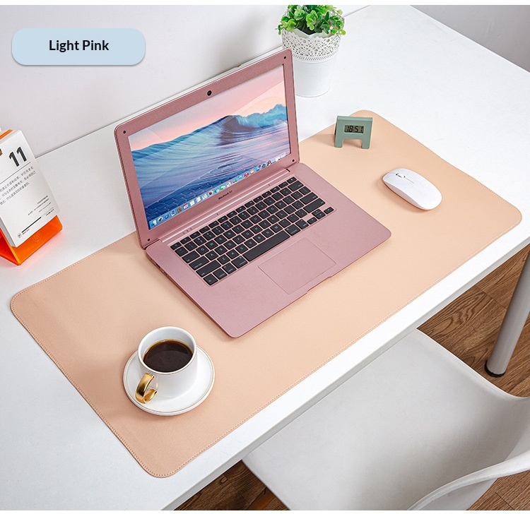 Tapis de souris en cuir double face, extra-large, résistant à la saleté et imperméable, vendu directement du fabricant._voghion.com