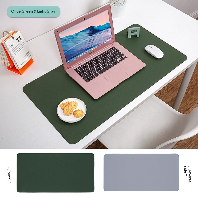 Tapis de souris en cuir double face, extra-large, résistant à la saleté et imperméable, vendu directement du fabricant._voghion.com