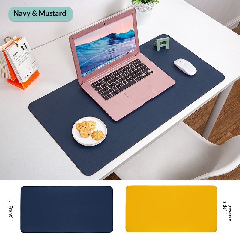 Tapis de souris en cuir double face, extra-large, résistant à la saleté et imperméable, vendu directement du fabricant._voghion.com