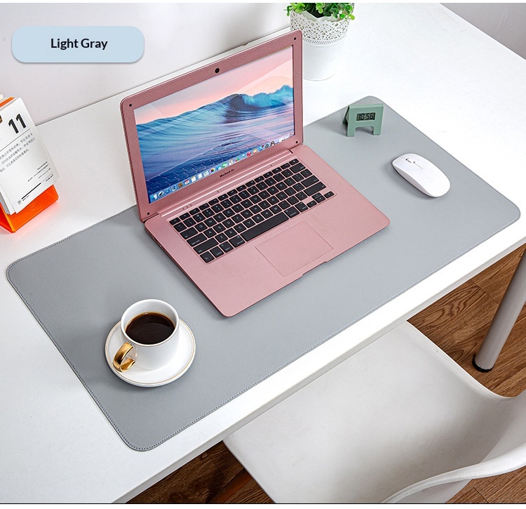 Tapis de souris en cuir double face, extra-large, résistant à la saleté et imperméable, vendu directement du fabricant._voghion.com