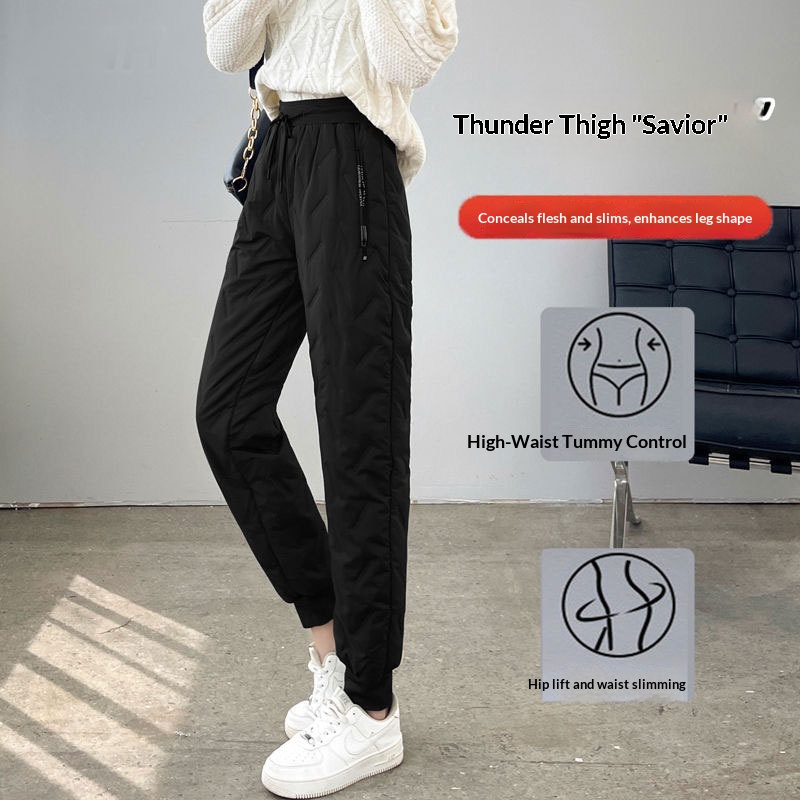 Women's Fleece-lined Winter Ski Pants Waterproof Windproof Warm_voghion.com
