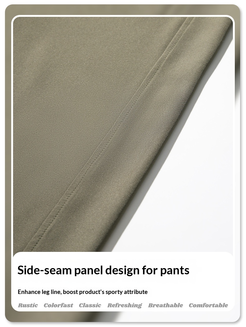 Women's Wide-leg Ice Silk Pants Casual Loose Solid Colour Trousers_voghion.com