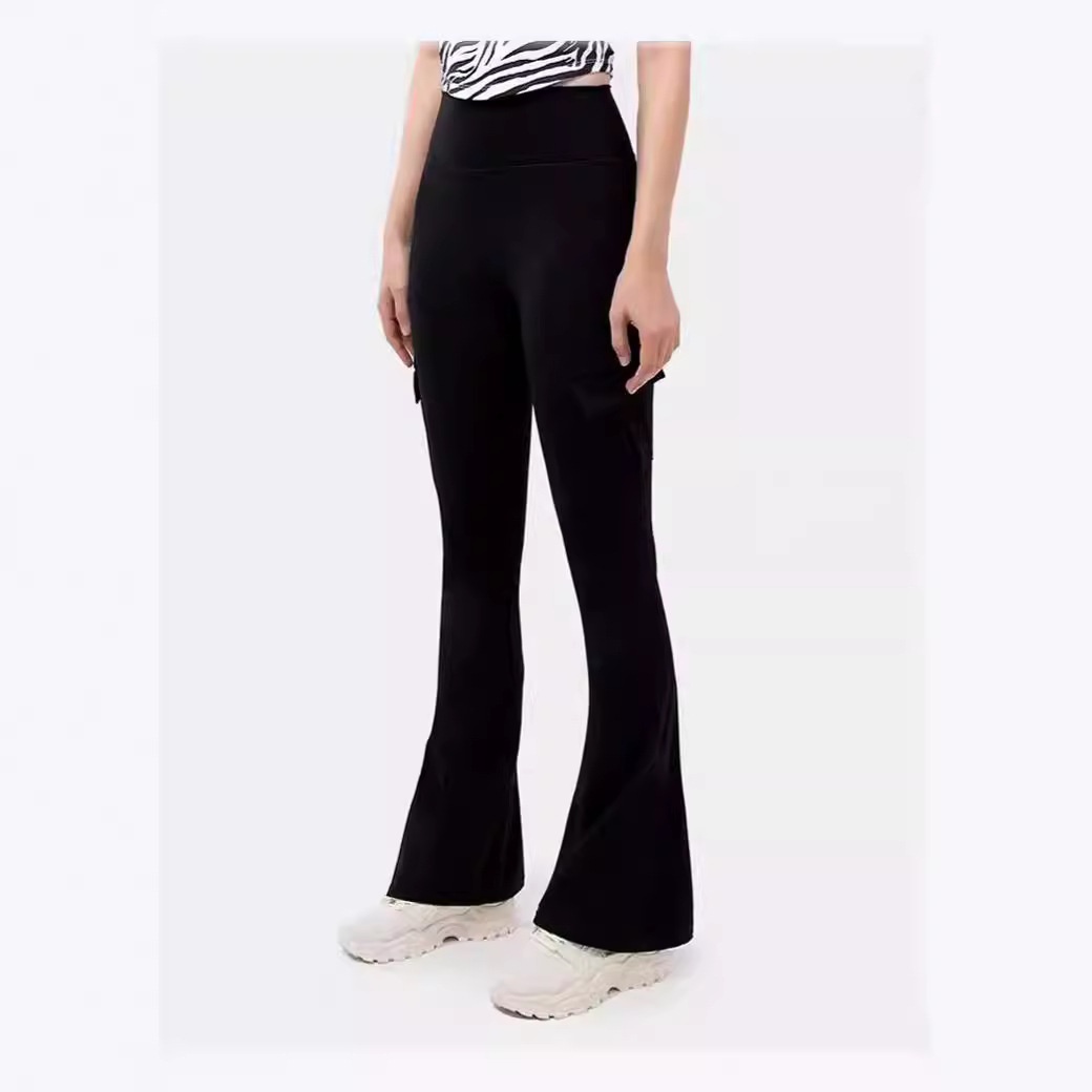 New Foreign Trade European And American Wide-leg Tight-fitting, Nude-feel, Butt-lifting Workwear Flared Pants,_voghion.com