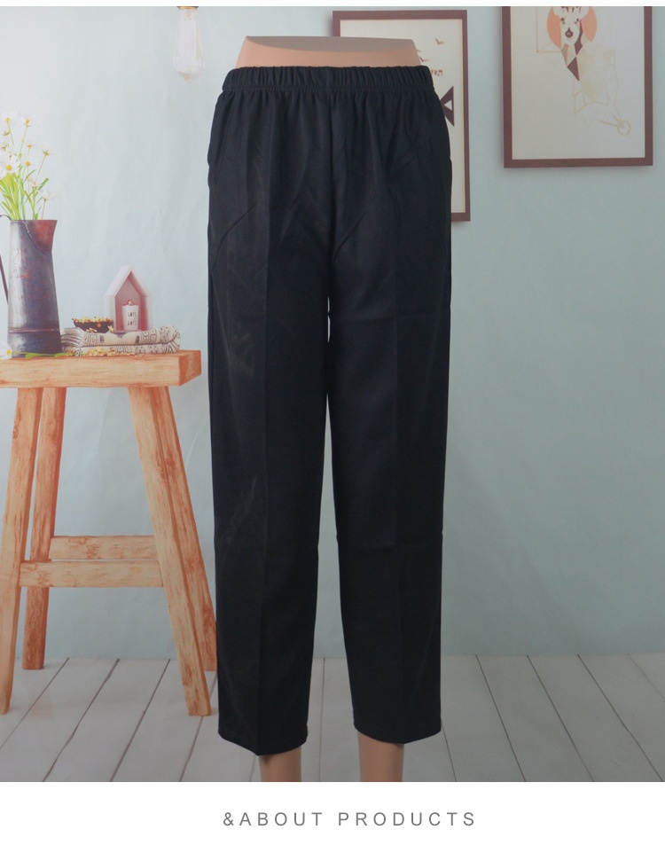 Dames capri broek met elastische taille voor oudere dames_voghion.com